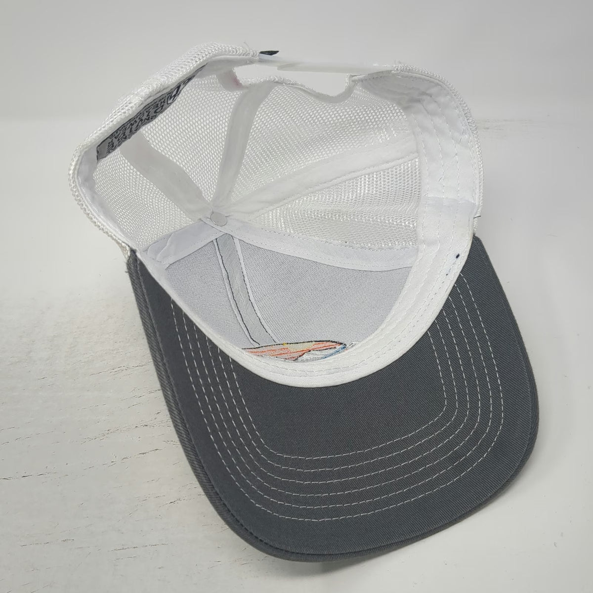 Continental Divide Blue Gray White Montana 1889 Trucker Hat One Size Snapback