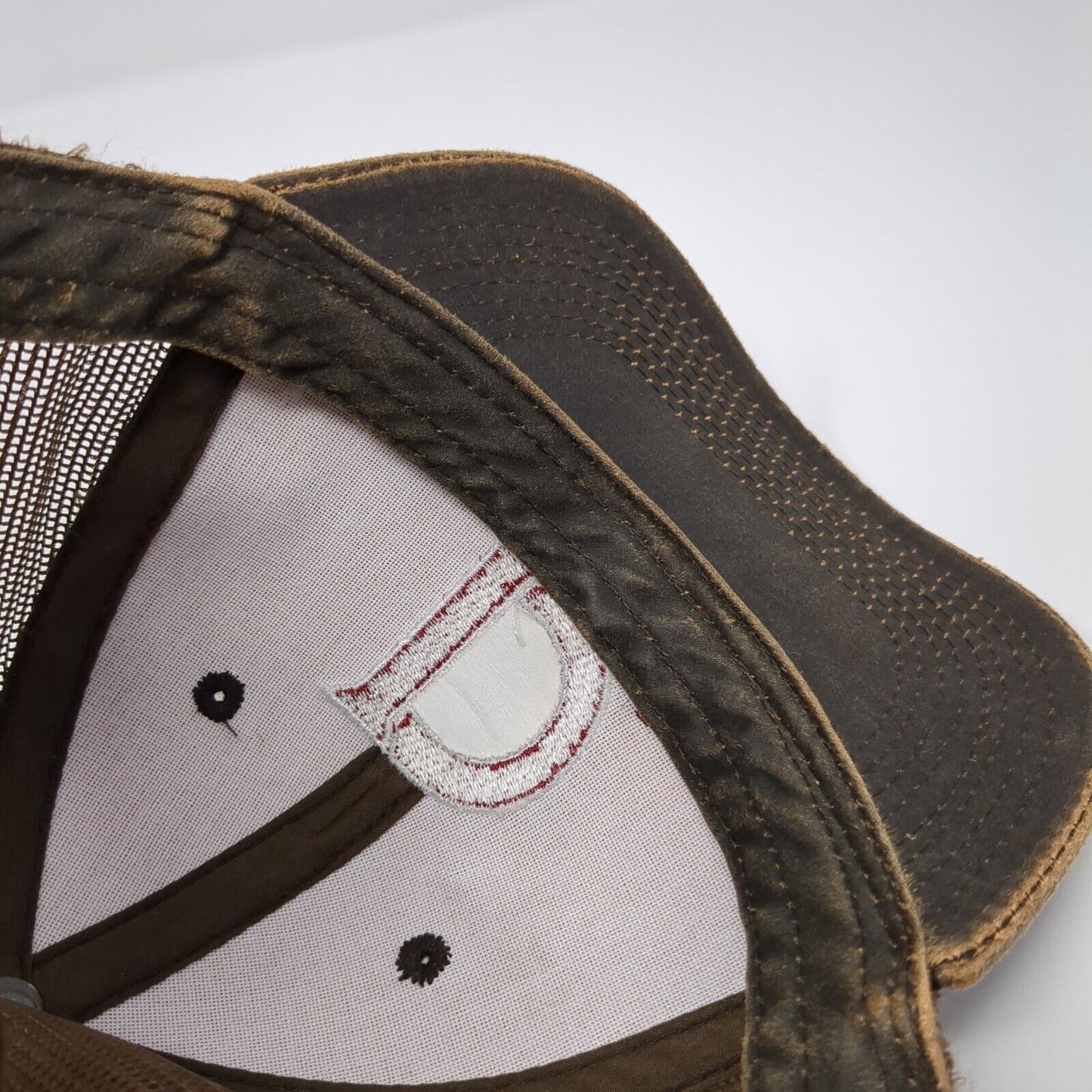 Drafters Ink Slideback Trucker Hat Brown One Size Mesh Back The Game