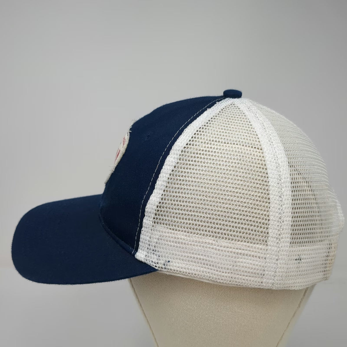 Artisans Trucker Hat Blue White One Size Ryman Auditorium Nashville Mesh Patch