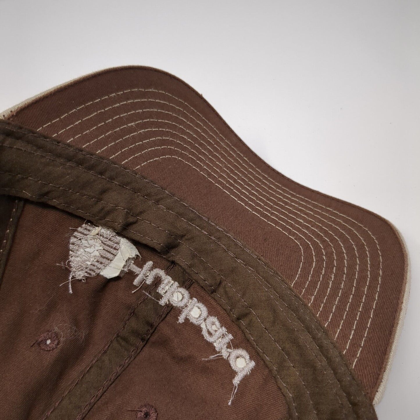 Hubbard Snapback Mesh Back Trucker Hat Brown One Size Outdoor Cap