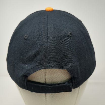 Hit Wear Baseball Cap Black OSFM Coastal Windows Palm Tree Logo Strapback hat