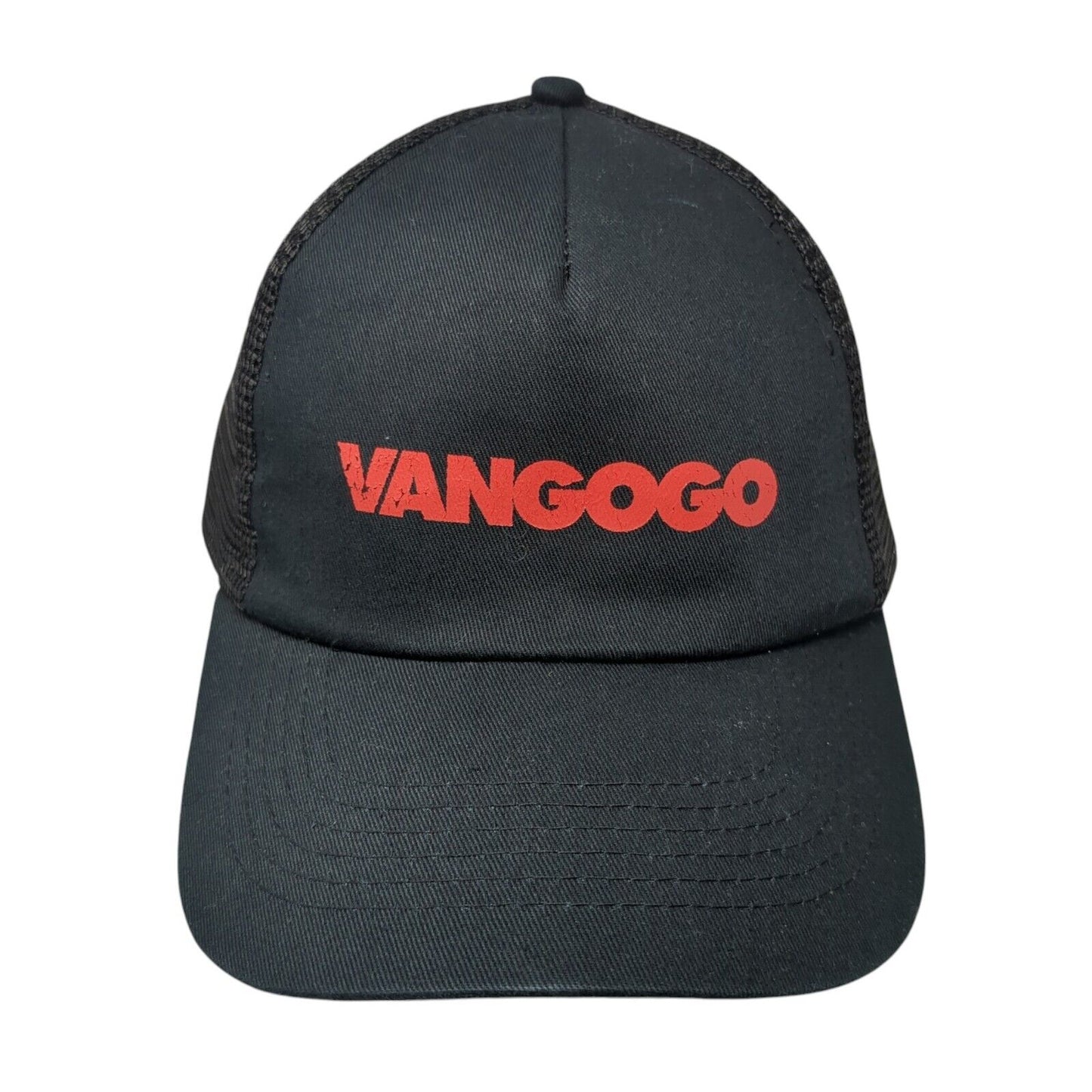Vangogo Snapback Trucker Hat Black One Size Adjustable Mesh Back Hit Wear