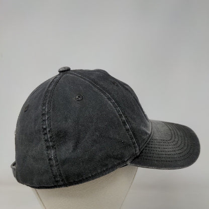 Adidas Slideback Hat Gray One Size Adjustable Embroidered Logo 6 Panel