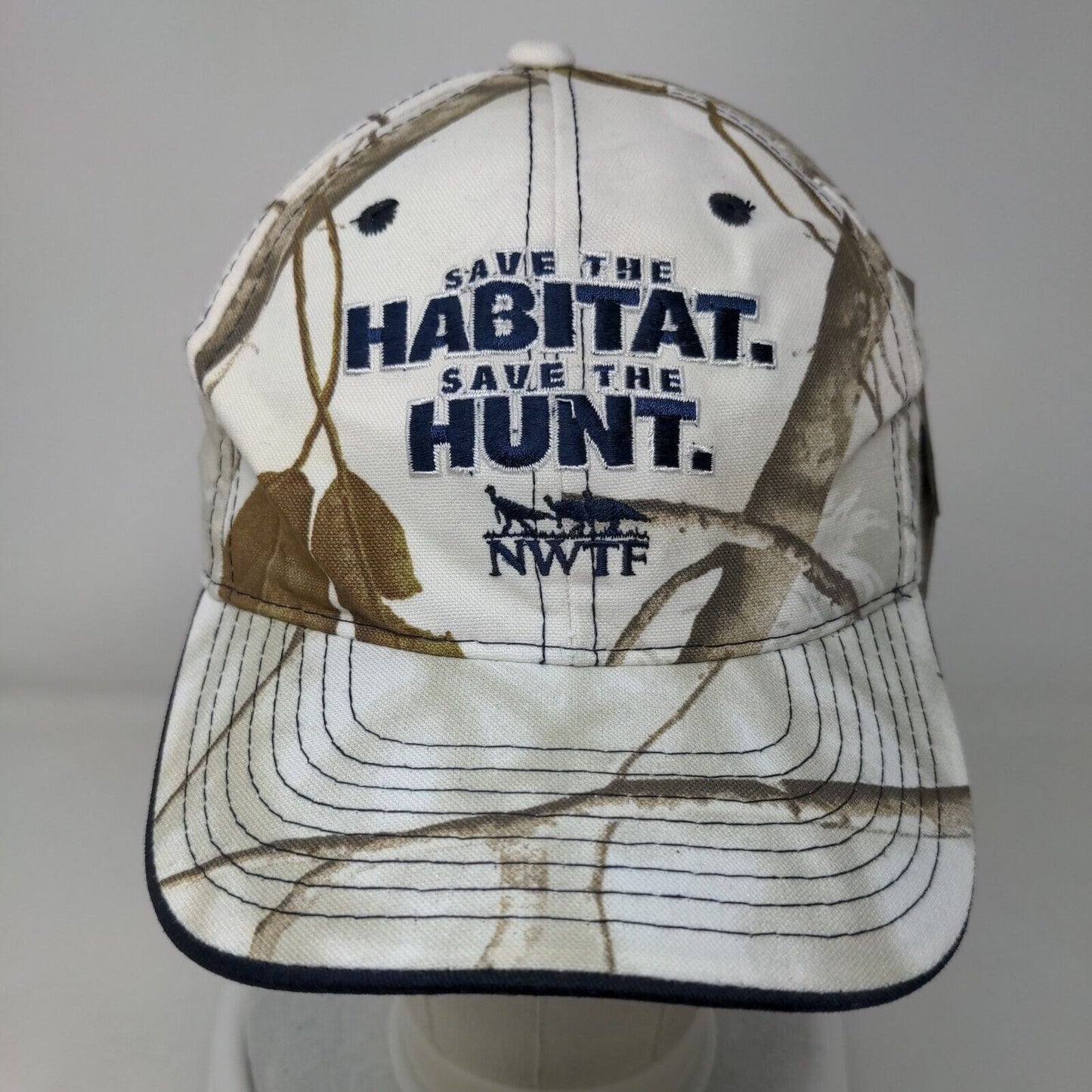 Save The Habitat Save The Hunt NWTF Strapback Hat Camo OSFM W/Tags