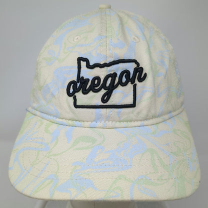 Home Free Baseball Cap Beige One Size Marble Print Oregon State Embroidered Hat