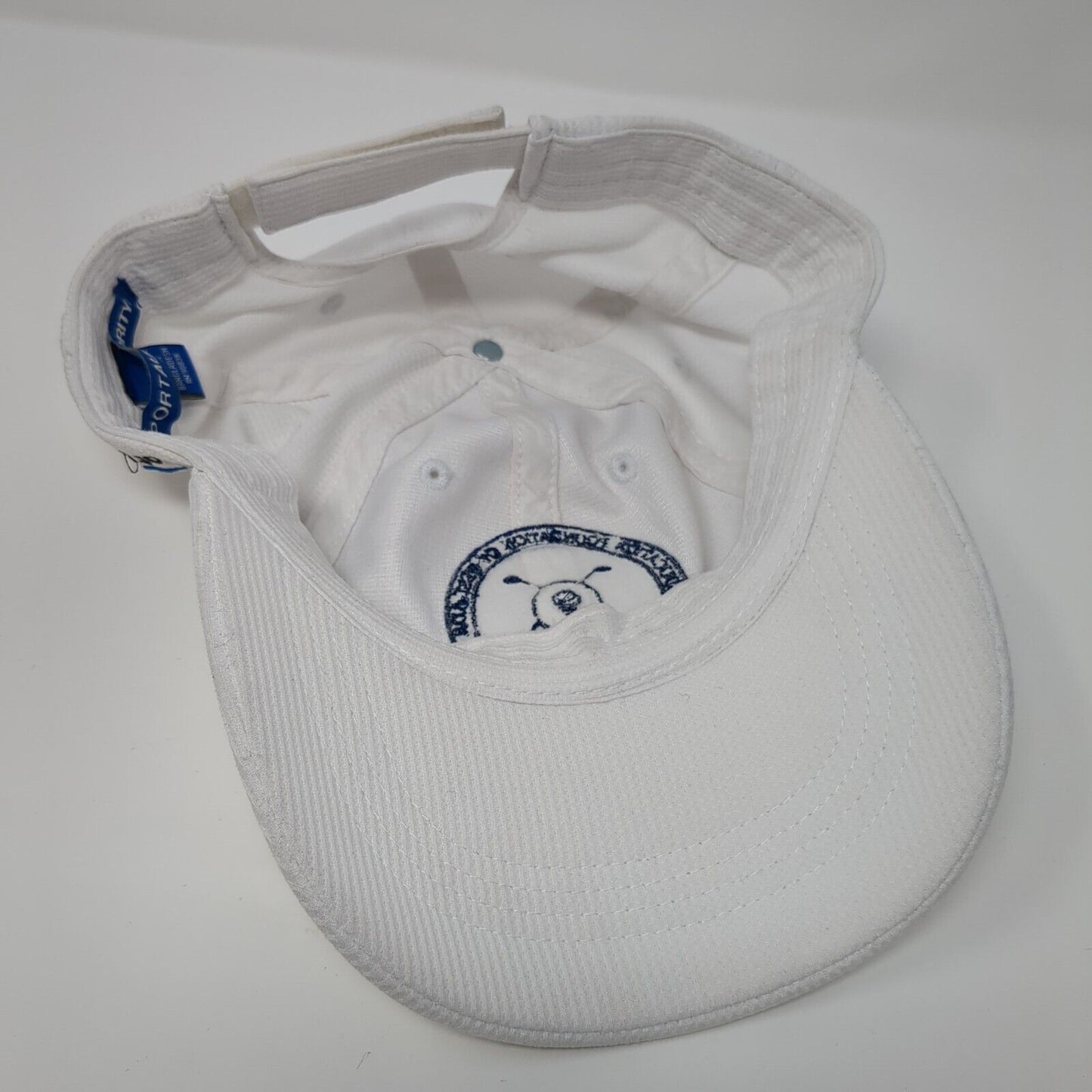 Linking Up Fore Kids Strapback Hat White One Size 6 Panel Port Authority