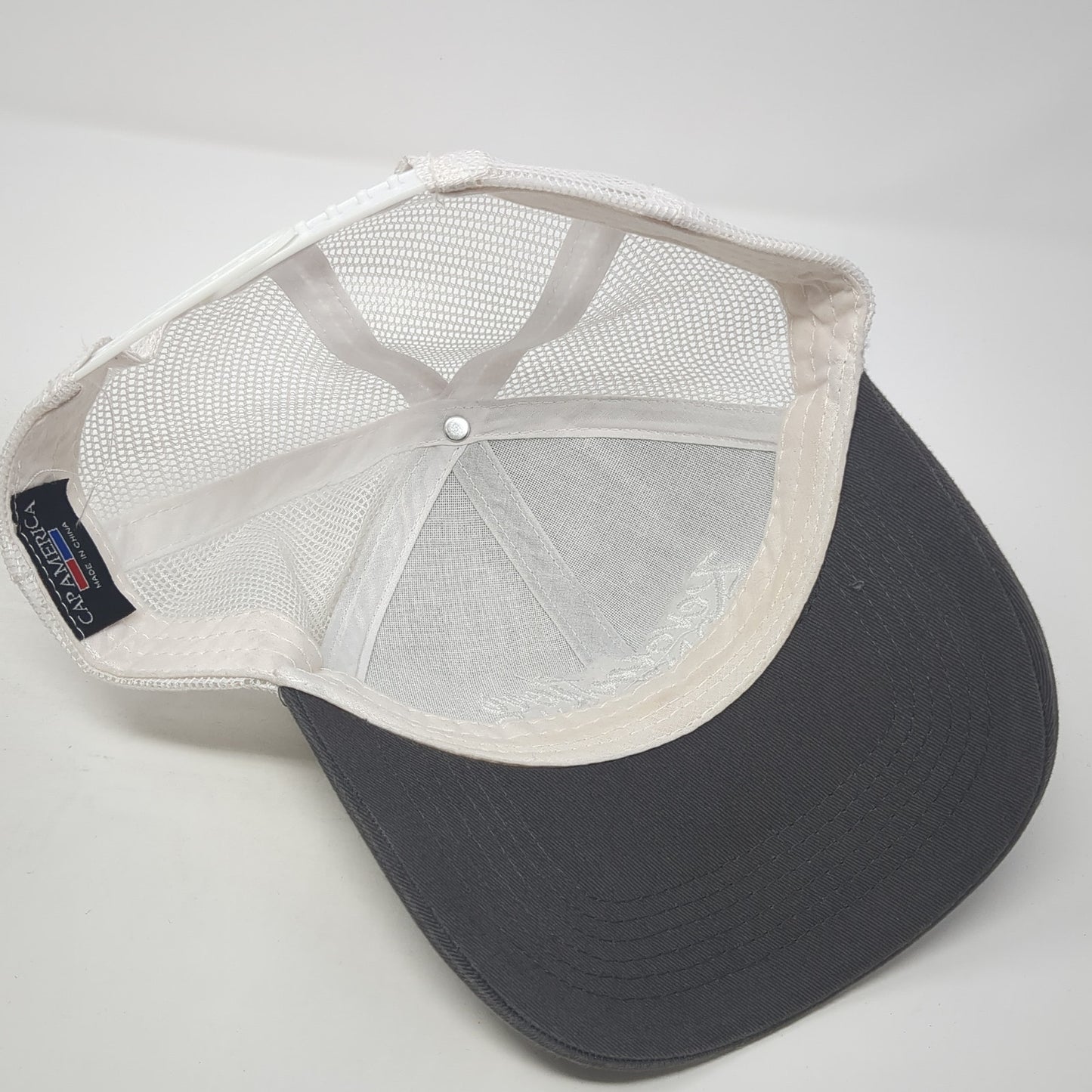 Revolution Gone Wild Snapback Trucker Hat Gray One Size Mesh Back