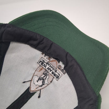 Lew Harris Safaris Strapback Baseball Cap Green One Size Adjustable Embroidered