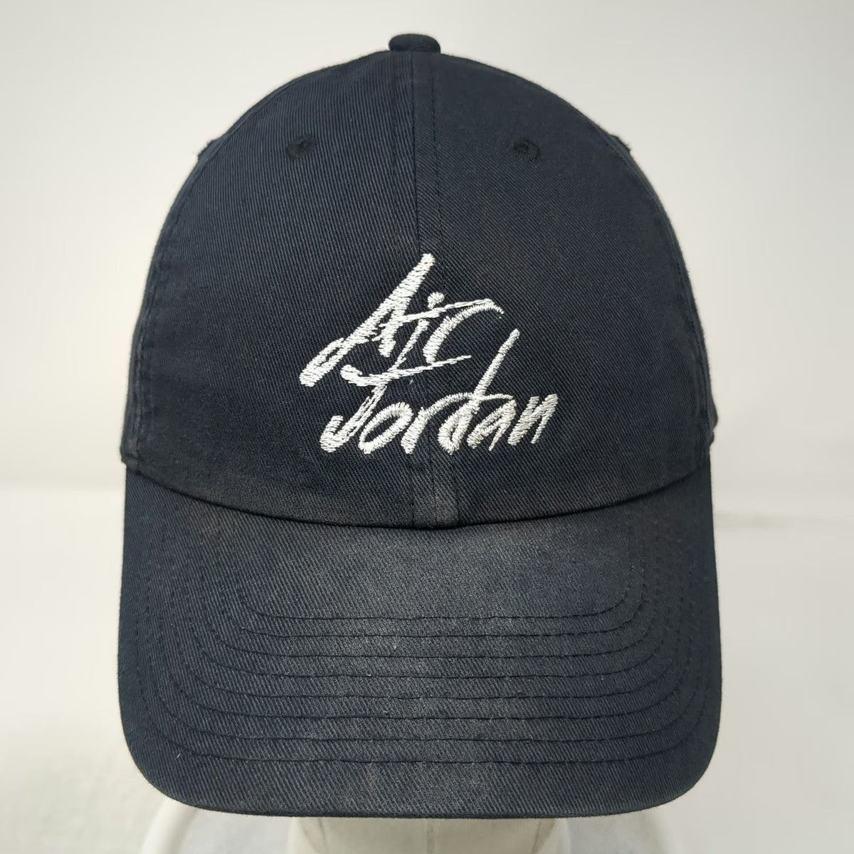 Jordan Brand Baseball Cap Black White One Size Air Jordan Career Stats Logo Hat