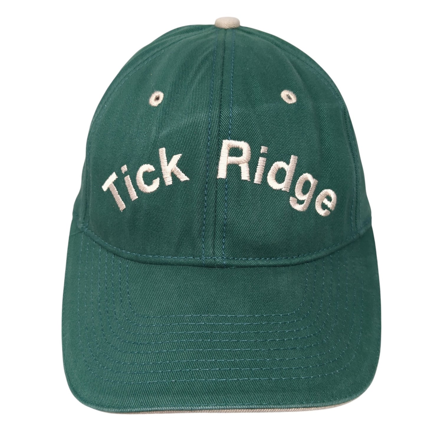 Tick Ridge Strapback Baseball Cap Green One Size Adjustable Advantage Series