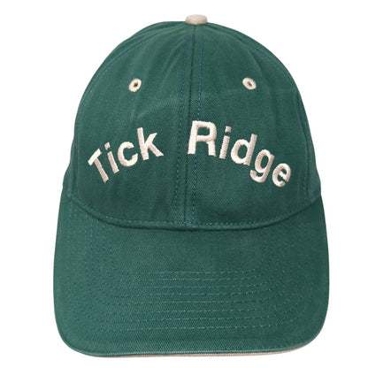 Tick Ridge Strapback Baseball Cap Green One Size Adjustable Advantage Series