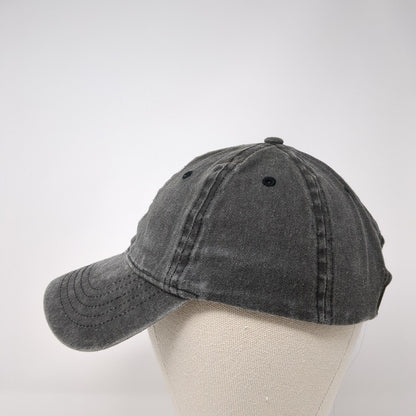 Unbranded Strapback Hat Gray One Size Adjustable Blank Solid Outdoor