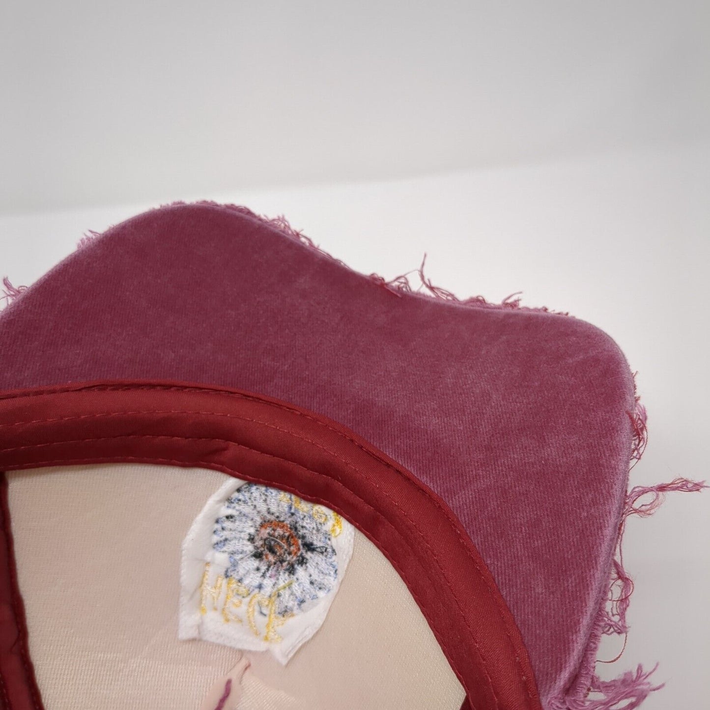 Heck Fora Snapback Trucker Hat Red One Size Adjustable Distressed Mesh Back