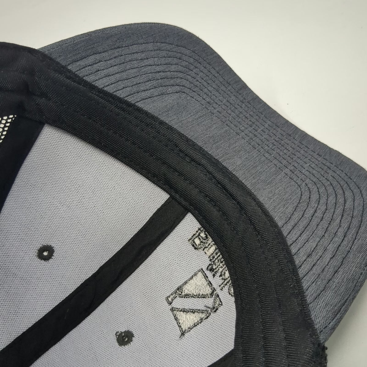 Fivory Builders FirstSource Trucker Hat Gray Black One Size Mesh Snapback Logo