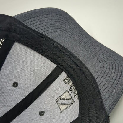 Fivory Builders FirstSource Trucker Hat Gray Black One Size Mesh Snapback Logo