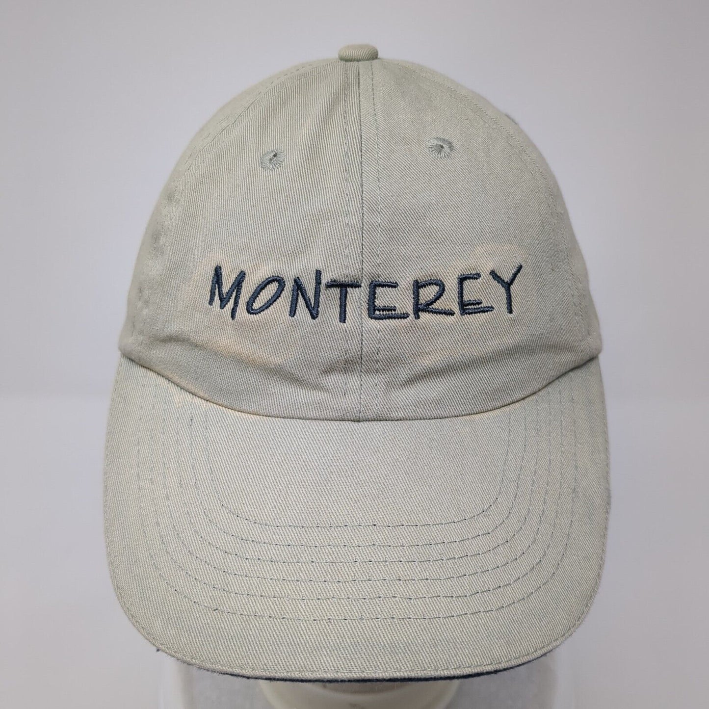 Monterey Slideback Hat Tan One Size Adjustable Embroidered River Beach