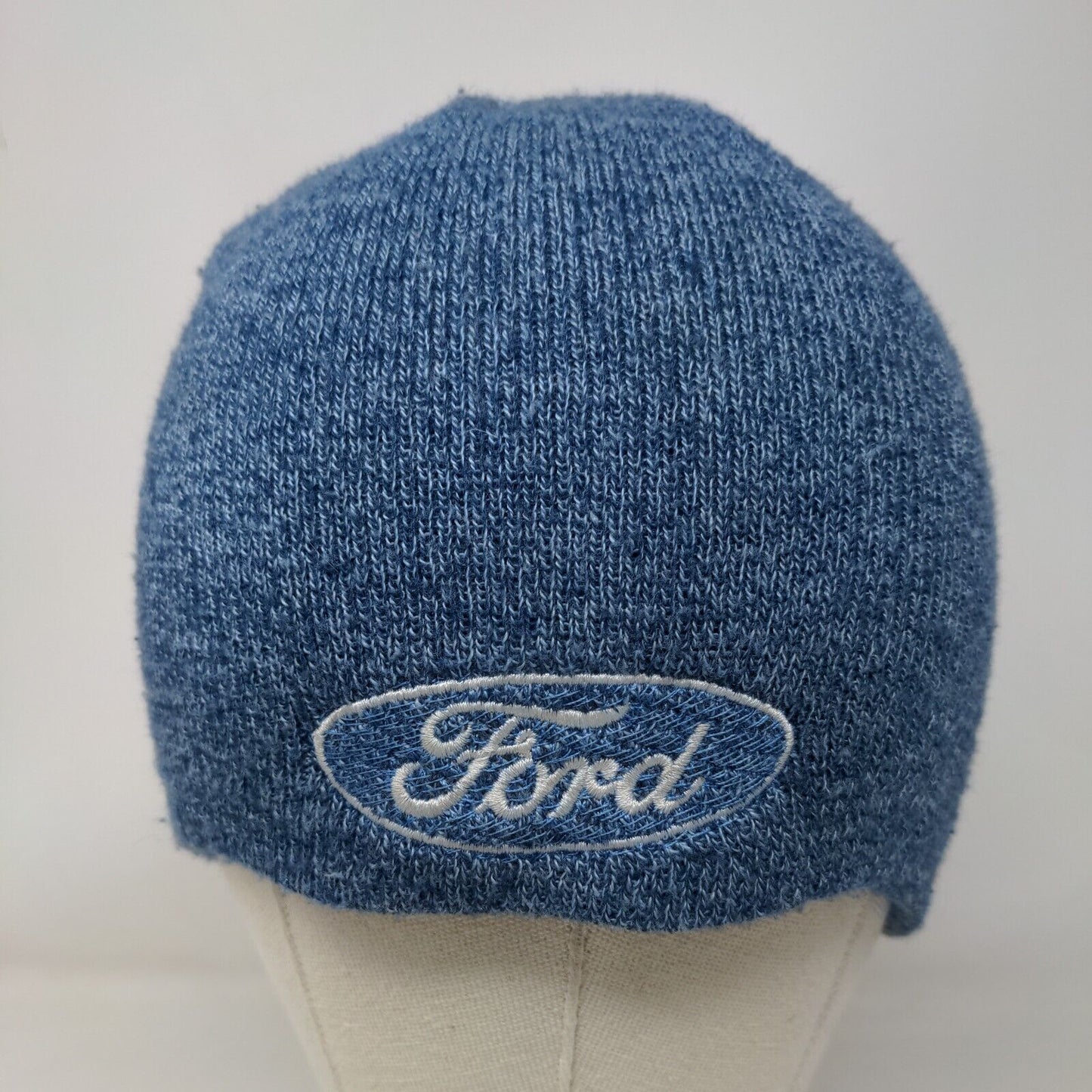 Ford Knit Beanie Hat Blue OSFA Embroidered Logo Outdoor Paramount