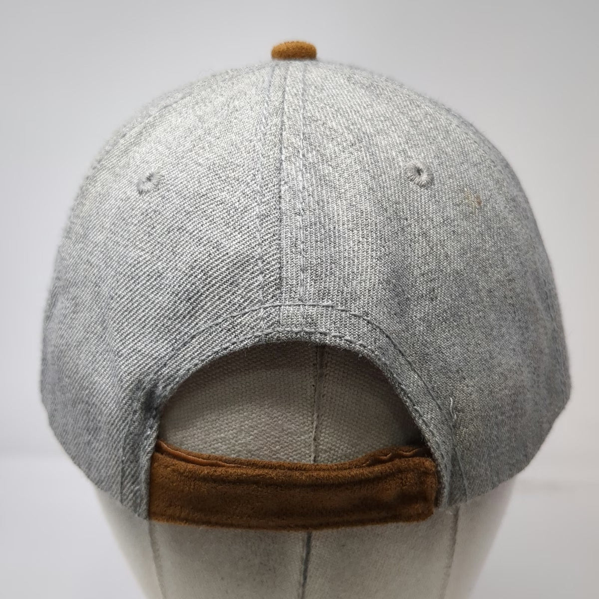 Cirque du Soleil Baseball Cap Gray One Size Suede Brim Logo Patch Strapback Hat