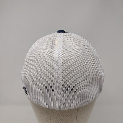 Letter M Fitted Trucker Hat Blue 6 7/8-7 3/8 Blue Embroidered Pacific Headwear