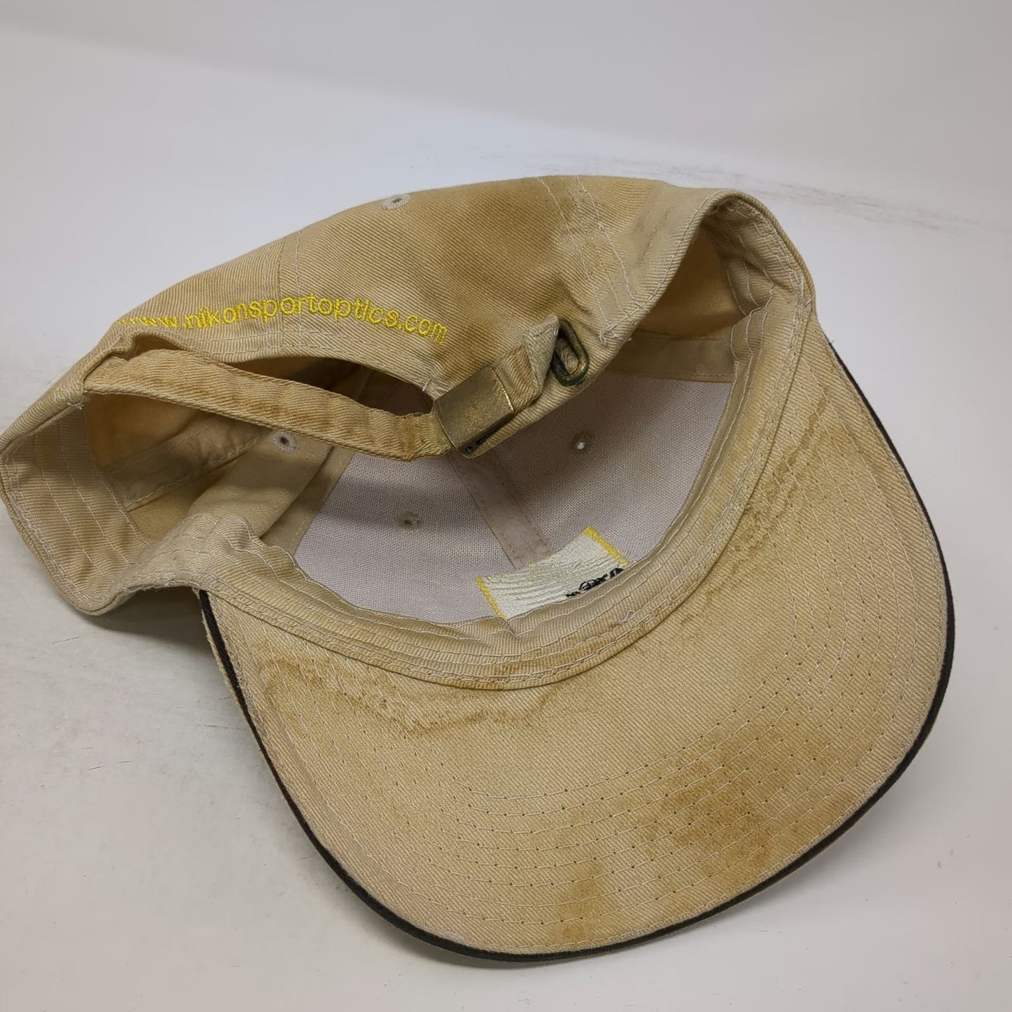 Nikon Baseball Cap Beige One Size Slideback Embroidered Logo Sport Optics Hat