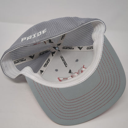 NP Pride Fitted Trucker Hat Multicolor 8 Embroidered Mesh Back Pacific Headwear