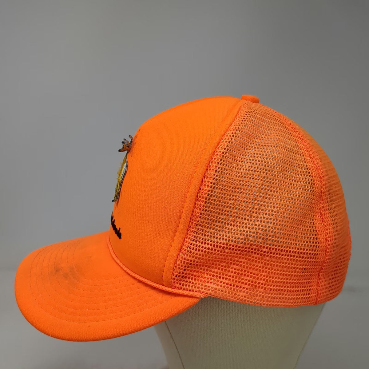 Otto Cap Trucker Hat Orange One Size Mancos Colorado Elk Mesh Snapback Foam