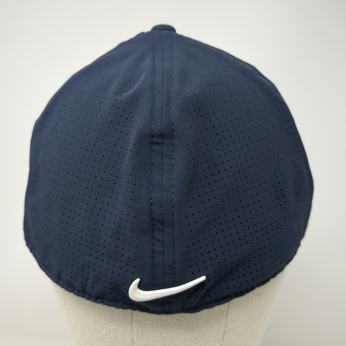 Nike Baseball Cap Blue XL Tiger Woods Performance Perforated TW Logo Hat Stretch