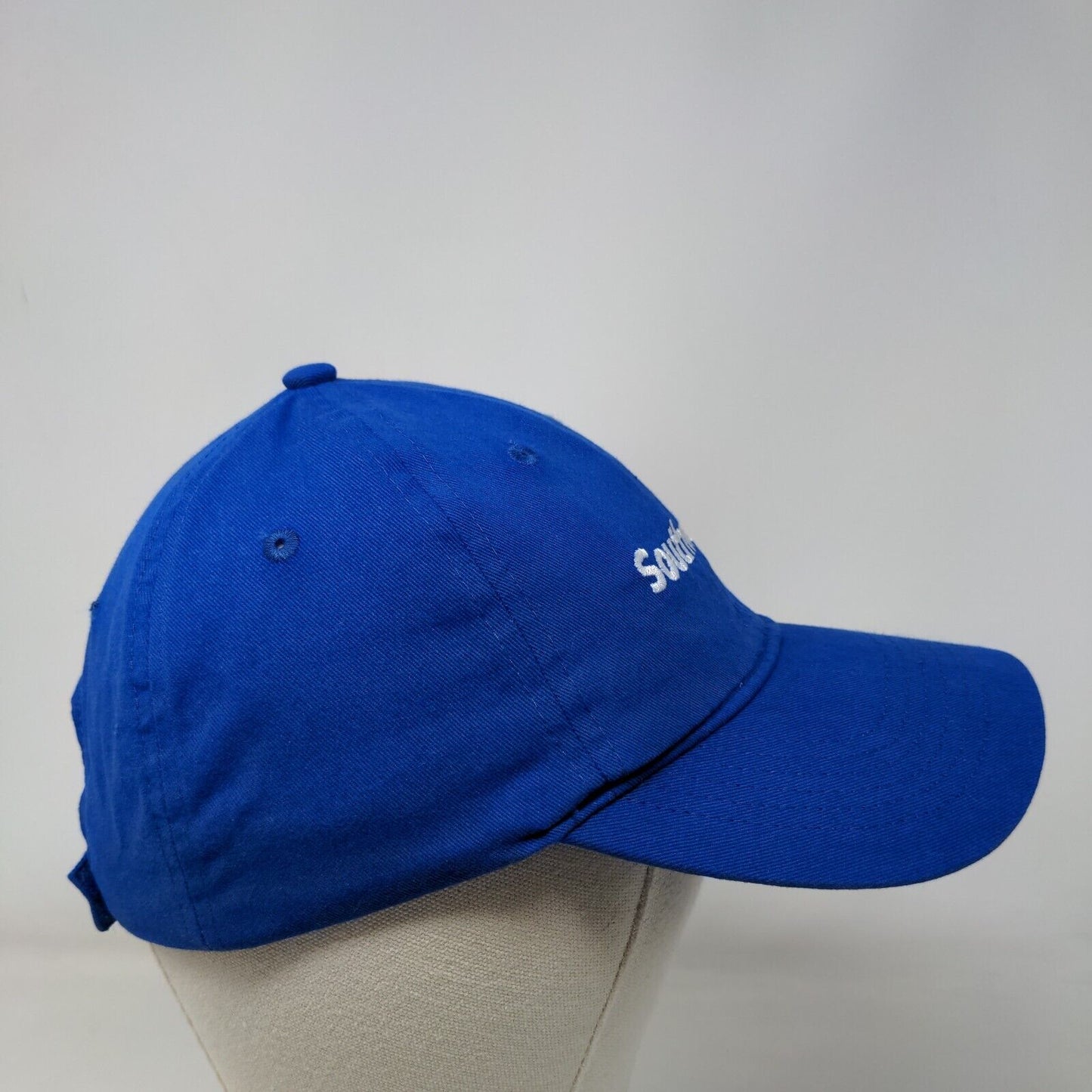 Southwest Strapback Hat Blue One Size Adjustable Embroidered BIG X Cotton