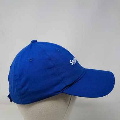 Southwest Strapback Hat Blue One Size Adjustable Embroidered BIG X Cotton