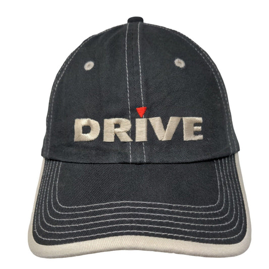 Drive Magna Strapback Hat Black OSFA Embroidered Port Authority