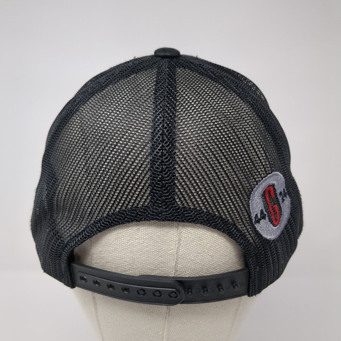 GSE Construction Mountain Division Snapback Trucker Hat Black OS Mesh Sport-Tek
