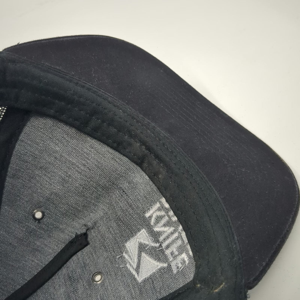 Richardson Trucker Hat Black One Size Knife River Mesh Snapback Workwear Cap