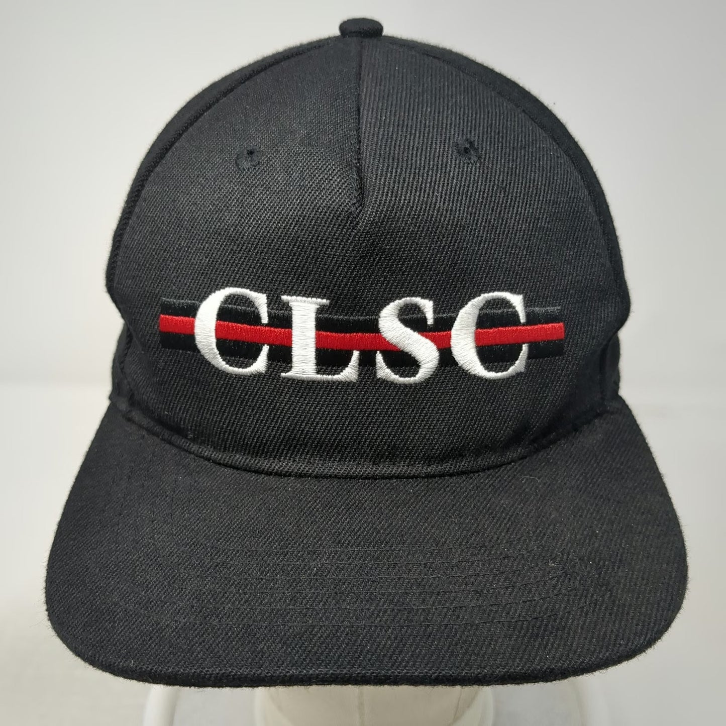 CLSC Trucker Black Hat One Size Snapback Flat Brim Embroidered Logo Streetwear