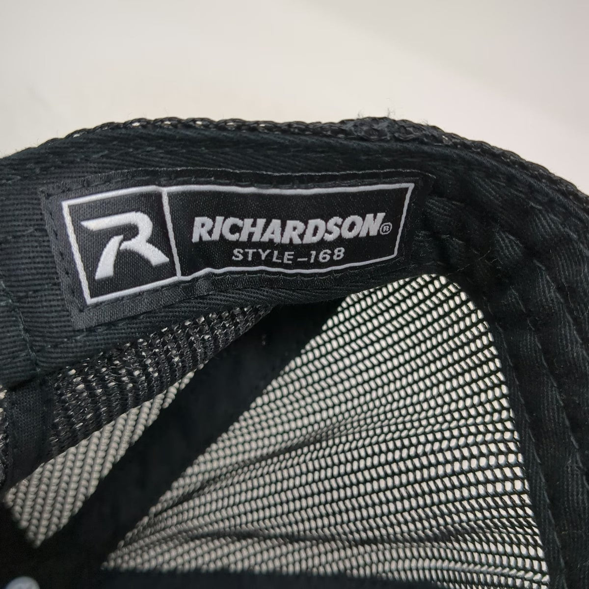 Richardson Trucker Hat Black Gray Orange One Size Teton Valley Composite Patch