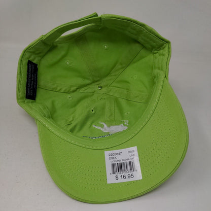 Cozumel Strapback Scuba Hat Green One Size Adjustable Embroidered Vented Holes