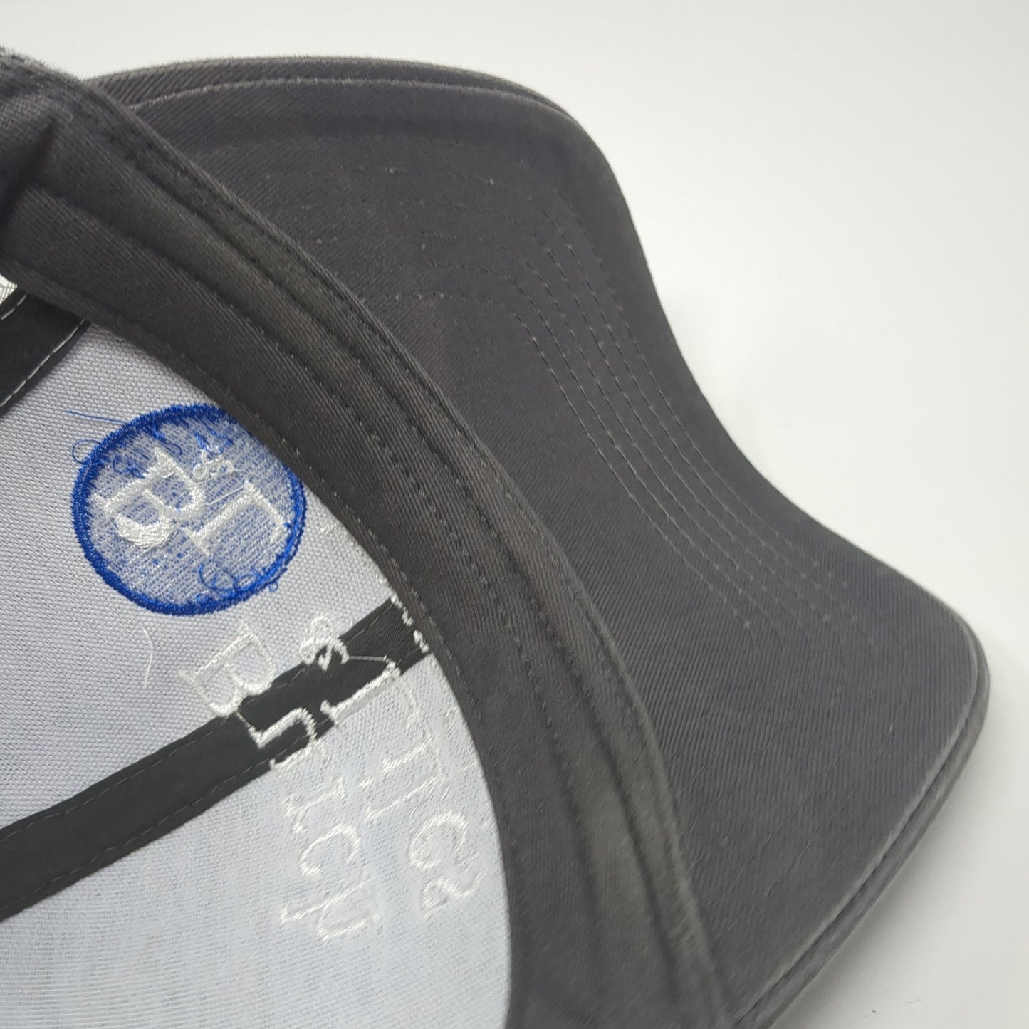 Burch & Liles Snapback Trucker Hat Gray One Size Mesh Back Outdoor Cap