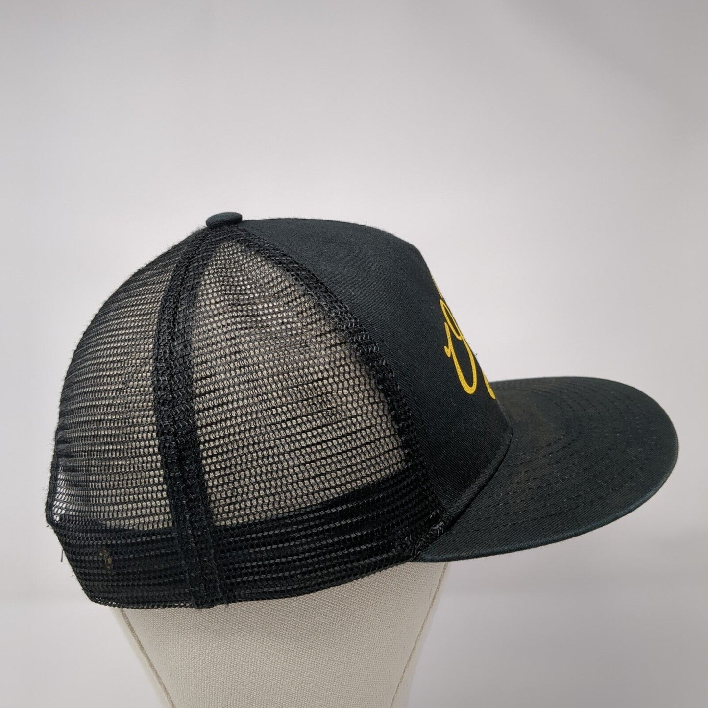 Outdoor Tech Snapback Mesh Back Trucker Hat Black One Size Colorblock