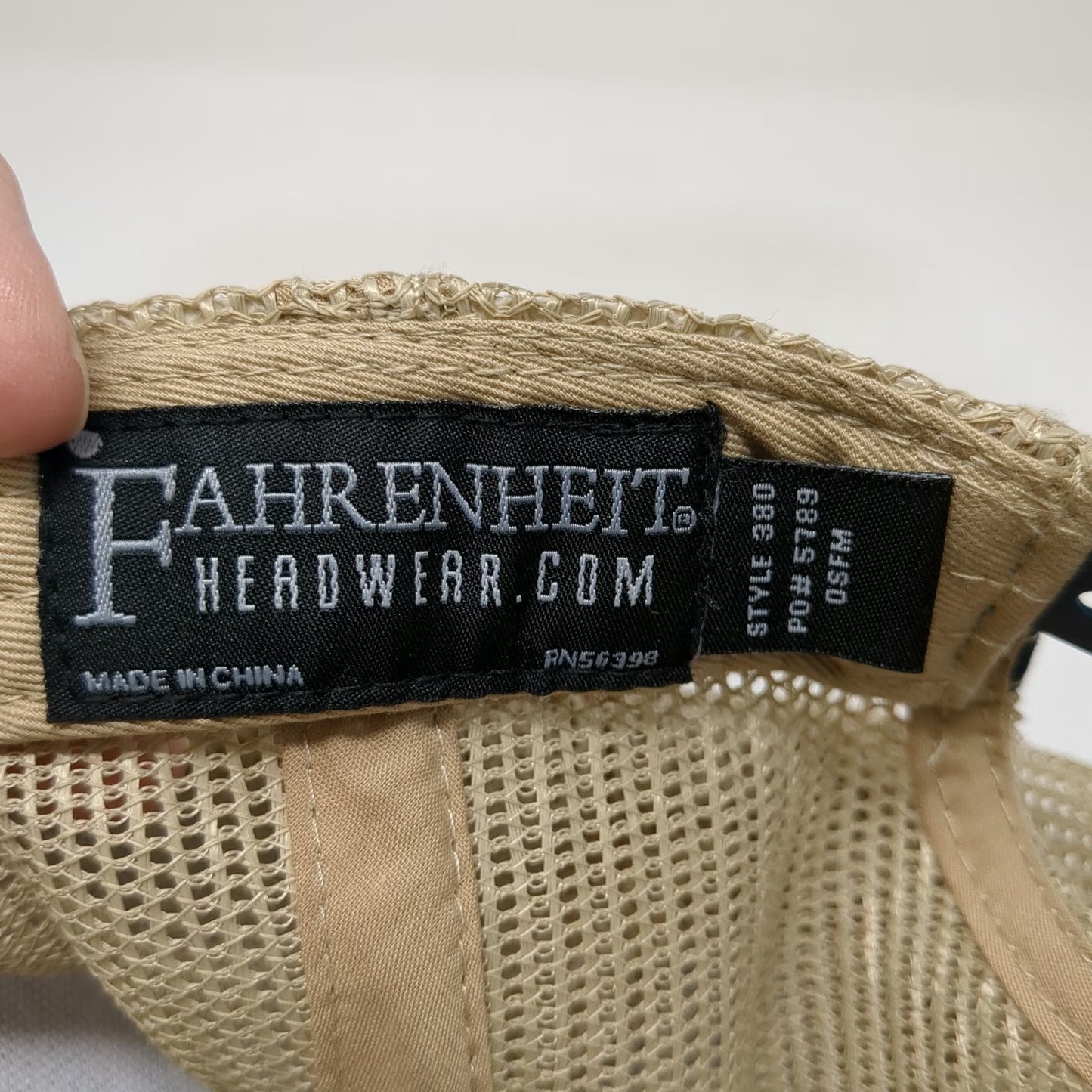 Fahrenheit Headwear Trucker Hat Blue One Size San Pedro Belize Mesh Back Patch