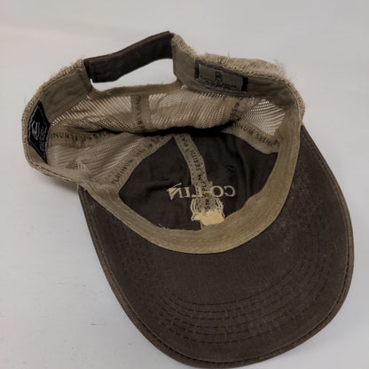 Co-Lin Feed & Seed Strapback Mesh Back Trucker Hat Brown OSFM 6 Panel