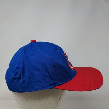 Marvel Captain America Snapback Hat Blue One Size Embroidered Colorblock