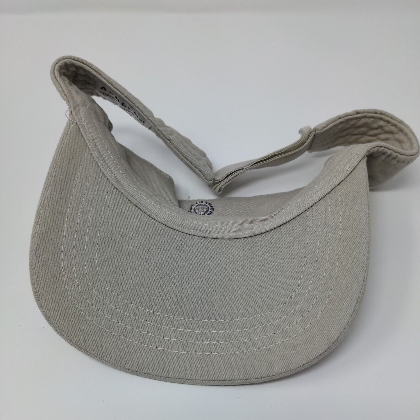Saddle Brooke Ranch Strapback Sun Visor Hat Tan OSFA Embroidered Apollo