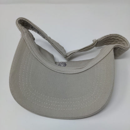 Saddle Brooke Ranch Strapback Sun Visor Hat Tan OSFA Embroidered Apollo