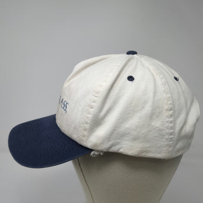 Cobra Caps 5 Panel White Blue One Size Snapback Aqua Glass Embroidered Logo Hat