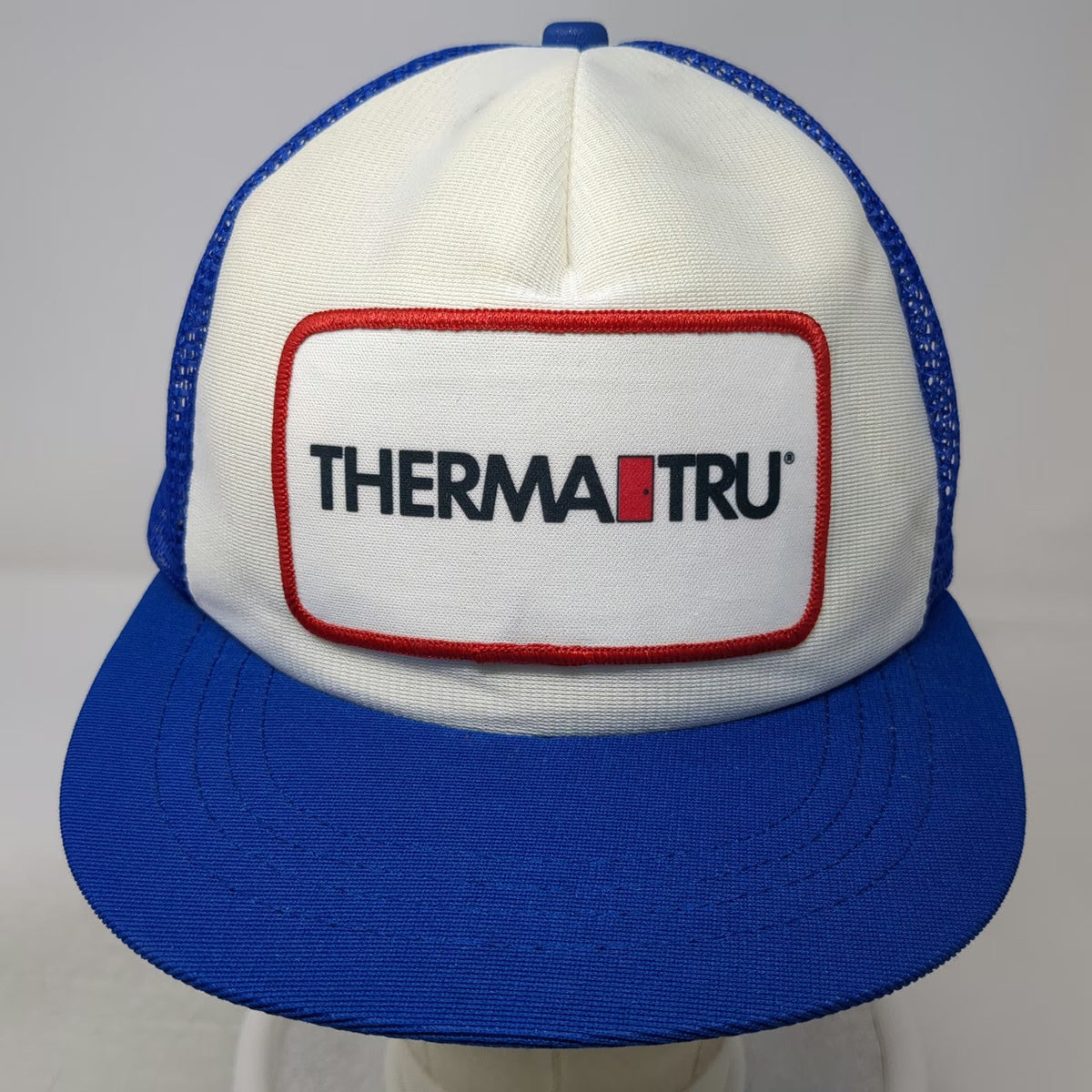 Therma-Tru Doors Trucker Hat Blue One Size Mesh Snapback Made In USA Patch