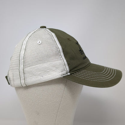 District Baseball Cap Green One Size Sun Ranch Montana Mesh Strapback Hat Stitch