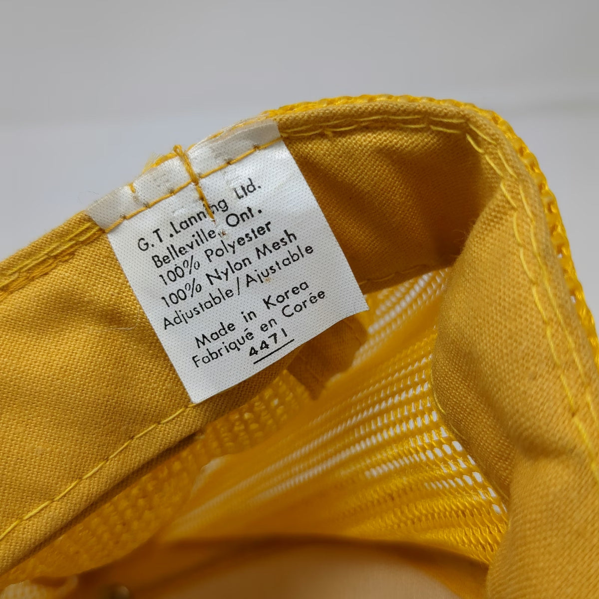 G.T. Lanning Yellow Trucker Hat California Small Brewers Festival 1993 One Size