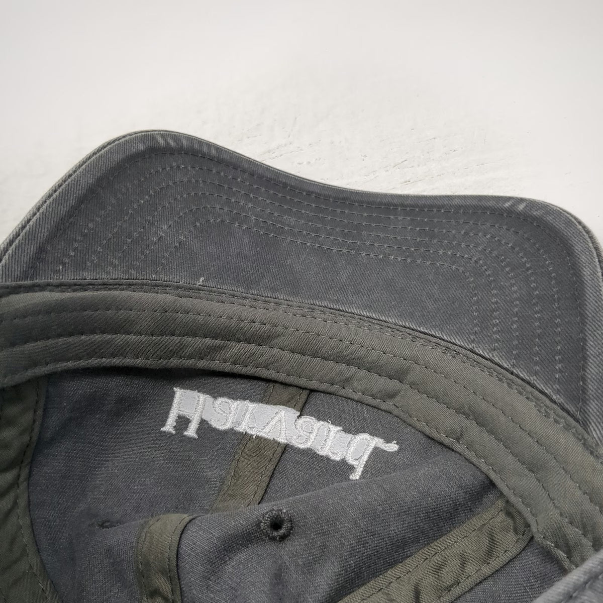 Quality Graphics Harvard Gray White One Size Baseball Cap Hat Slideback Twill