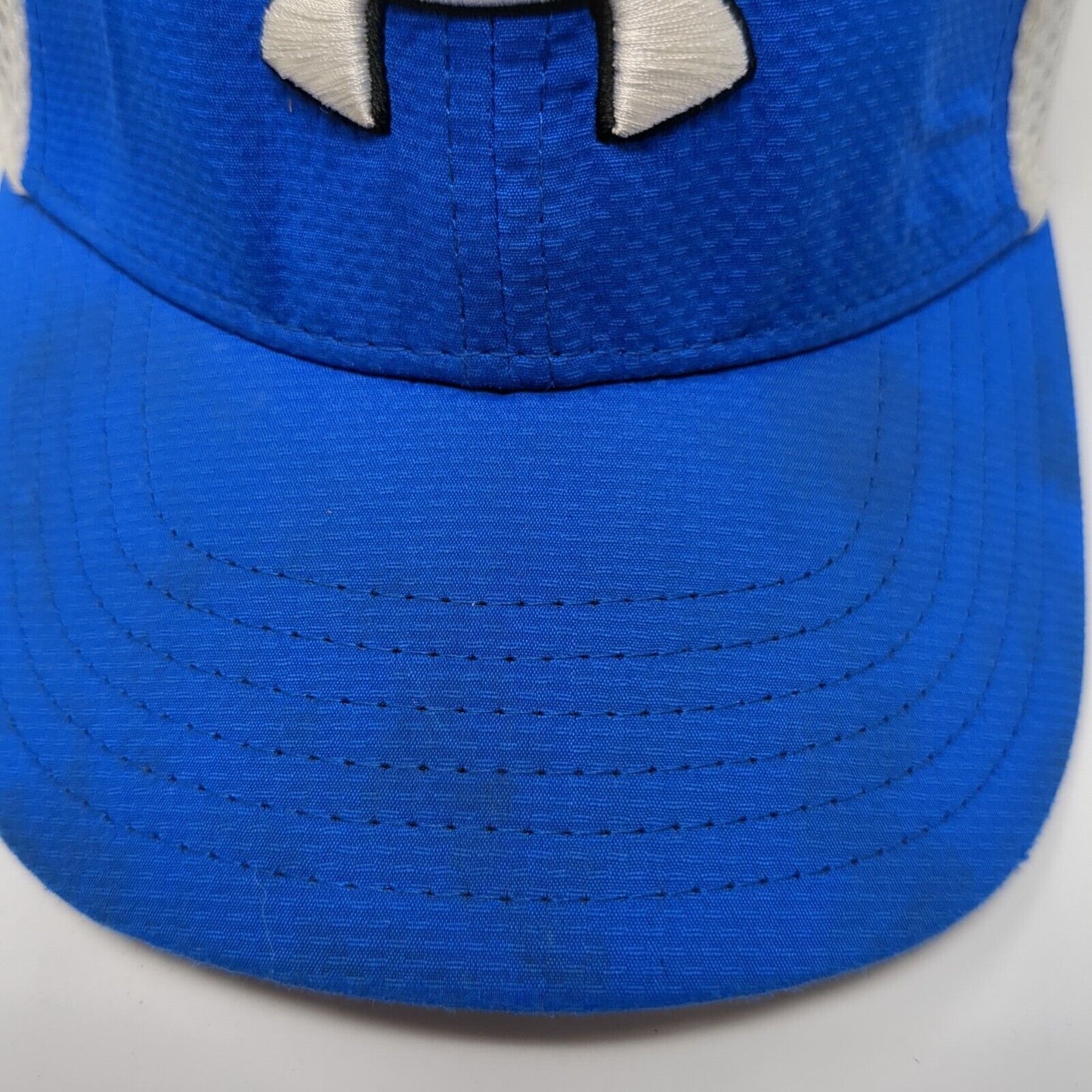 Under Armour Golf Fitted Hat Blue Youth XS/SM Mesh Back Colorblock