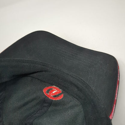Archibald Baseball Cap Black One Size Carborundum Logo Strapback Eyelets Hat
