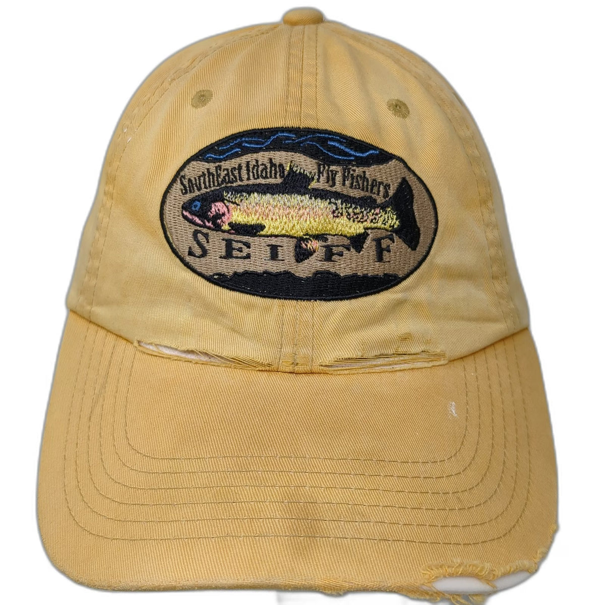 Port Authority Baseball Cap Yellow One Size SEIFF Idaho Fly Fishers Trout Hat